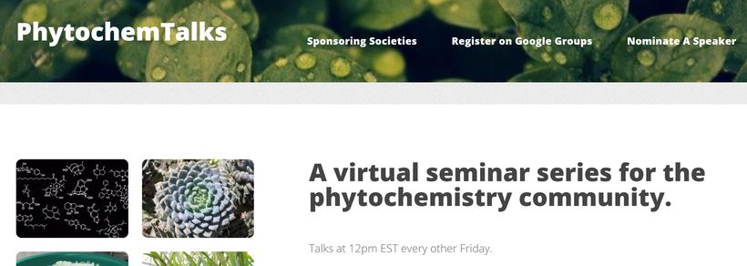 Slide from the PhytoChem Talks seminar